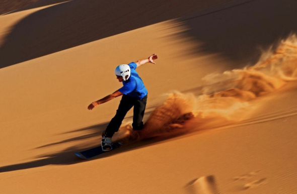 Sunset Camel Ride in Merzouga with Sandboarding
